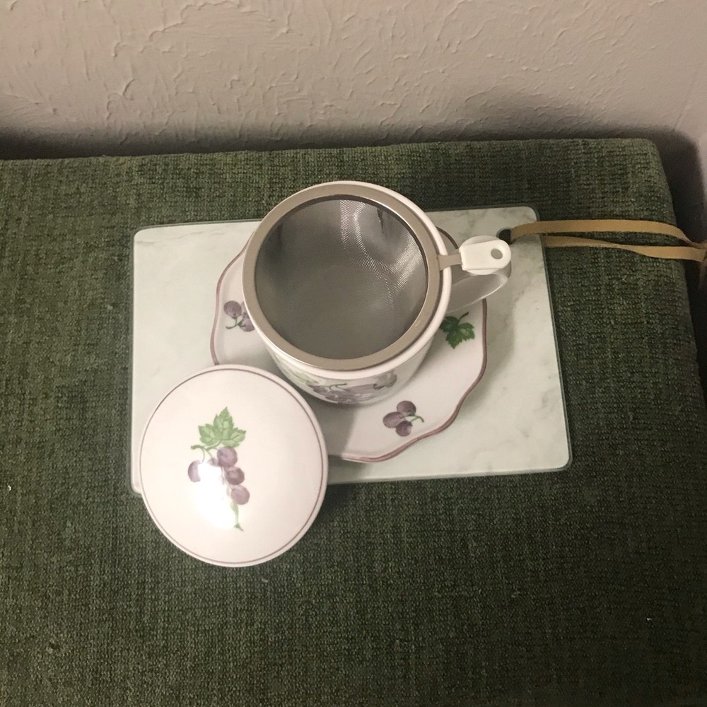 Andrea Sadek Tea and Steeper Cup with Saucer - Picture 6 of 9
